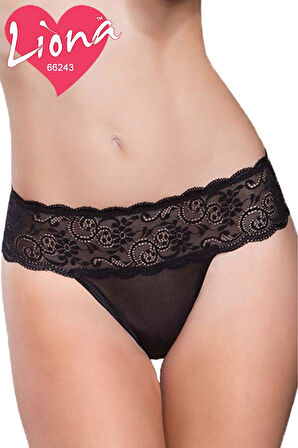 Azze  Kurdeleli Siyah Kadın  Külot