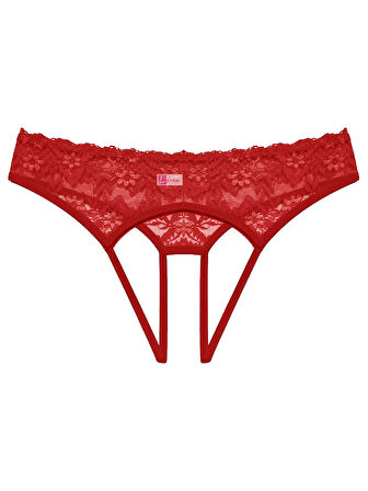 Azze  Kadın Kırmızı Dantelli  Külot
