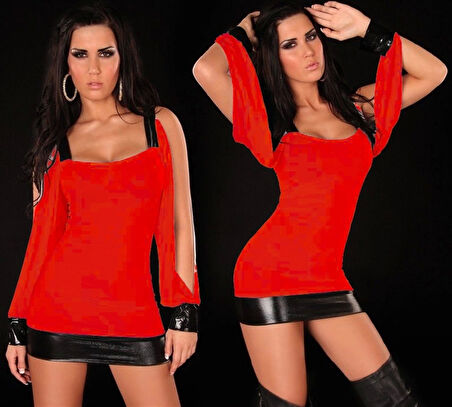B100997 Seksi Mini Elbise