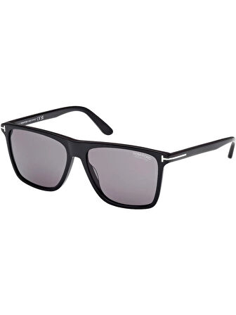 Tom Ford FLETCHER (FT0832-01D) 57 | Polarize Unisex Siyah Güneş Gözlüğü