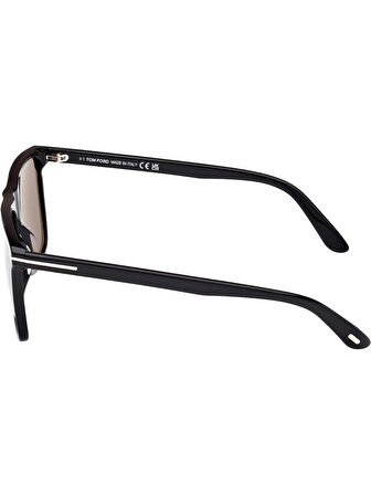 Tom Ford FLETCHER (FT0832-01D) 57 | Polarize Unisex Siyah Güneş Gözlüğü