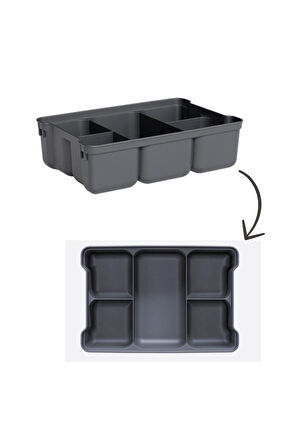 Flora Kilitli Bölmeli Saklama Kutusu, Bujiteri Takı İlaç Dikiş İp Kaşık Hırdavat Organizer 6,25 Litre