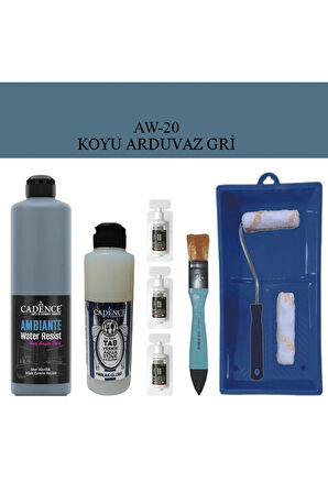 Fayans Tezgah B-ambiente Islak Zemin Aw-20 Koyuardgri 500ml Katalizör 30gr Taşvernik250 Satenruloset