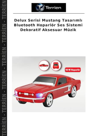 Delux Serisi Mustang Tasarımlı Bluetooth Hoparlör Ses Sistemi Dekoratif Aksesuar Müzik
