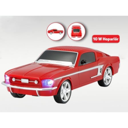 Delux Serisi Mustang Tasarımlı Bluetooth Hoparlör Ses Sistemi Dekoratif Aksesuar Müzik