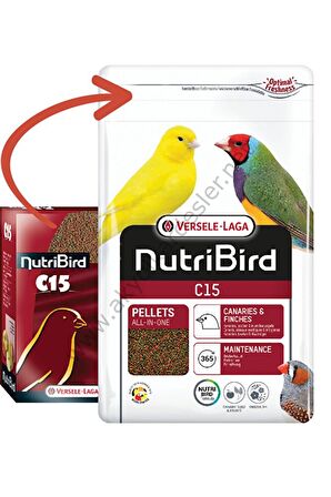 Versele Laga Nutribird C15 Meyveli 3 Kg Muhabbet Kuşu Yemi 