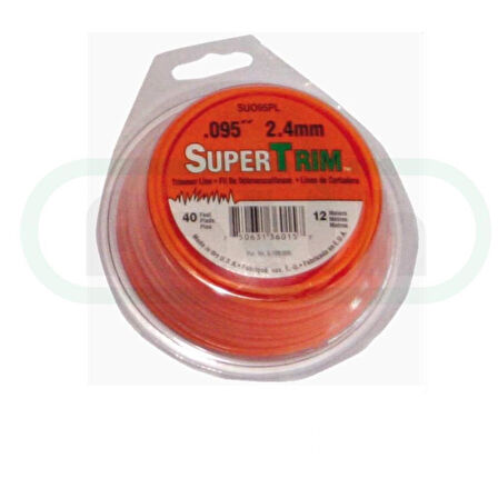 Super Trim Misina Elektrikli Tırpan Misinası 2.4 mm 12m Yuvarlak