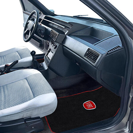 Fiat Tipo Tempra uyumlu 5 Parça Nakışlı Siyah Araç Oto Halı Paspas