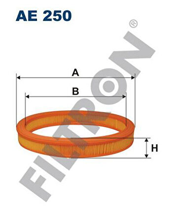 Filtron AE250 Hava Filtresi Escort IV 1.4 1.6 85 95 Fiesta 1.6 1.6 89 94 89SF9601AA