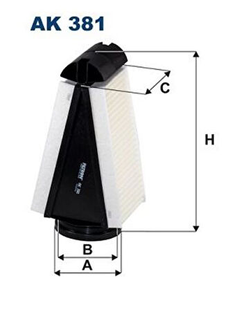 Filtron AK381 Hava Filtresi X253 15-19 C253 16-19 W205 14-18 S205 14-18 C205 15-18 A205 16-17 6510940100