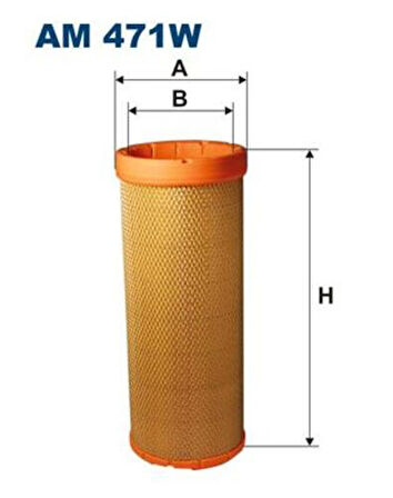 Filtron AM471W Hava Filtresi İç Volvo Fl 280 06- Renault Magnum 480 04-06 Midlum 220 06-Premium 430 450 460 06- 20732728