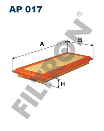 Filtron AP017 Hava Filtresi Fiat Fiorino 1.7D 88-99 Duna 1.7Ds 87-91 1257546