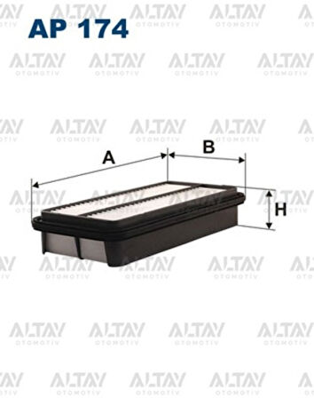 Fıltron Ap174 Hava Filtresi Vıtara