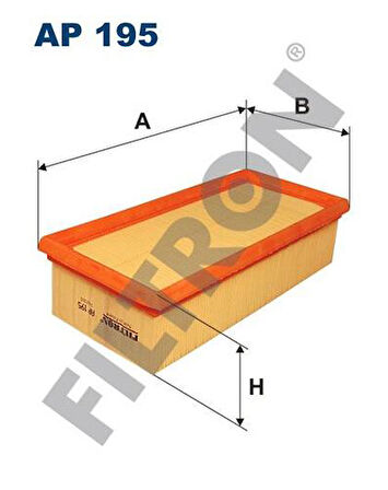 Filtron AP195 Hava Filtresi Mitsubishi Colt 2004-Smart Forfour 454 04-06 1500A045