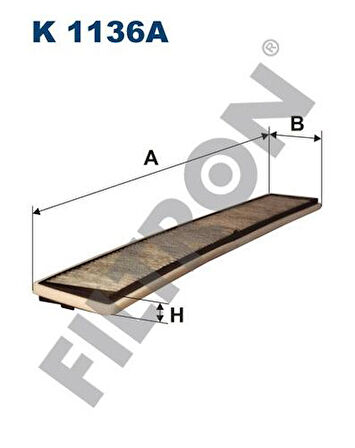 Filtron K1136A Polen Filtresi BMW E46 E83 Karbonlu 64319071935