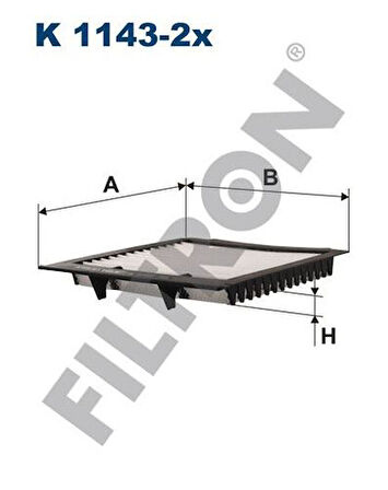 Filtron K1143-2X Polen Filtresi Range Rover II P38A 94-01 LR030219