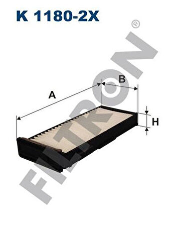 Filtron K1180-2X Polen Filtresi Mitsubishi Carisma 95-06 Colt 96-03 Pajero 98-06 Space Star 98-03 
