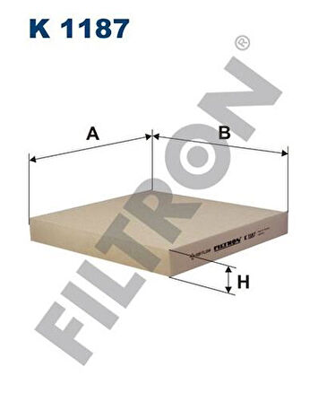 Filtron K1187 Polen Filtresi Honda Civic 2007-2011 CRV 2007-2011 Accord 2003-2007 FN7803