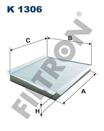 Filtron K1306 Polen Filtresi W203 02-07 Cl203 02-08 S203 01-07 C209 02-09 A209 02-9 203.830.02.18