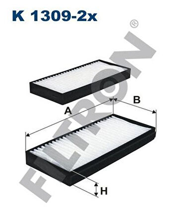 Filtron K1309-2X Polen Filtresi Ssyangyong Kyron 05-Actyon 07- 68111091A0