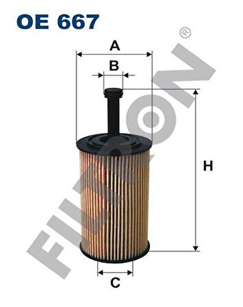 Filtron OE667 Yağ Filtresi 206 P307 C2 C3 C3 Pluriel Berlingo II Partner II Tu5Jp4 1.16V C2 C3 P106 Saxo Partner Berlingo Tu3Jp 1.4 8V 1109.AN
