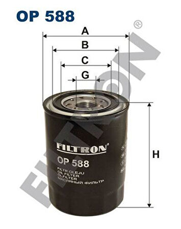 Filtron OP588 Yağ Filtresi Nissan Vanette D21 D22 Pickup 1990 1997 Mazda B2500 2005- 1520840L02