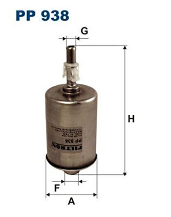 Filtron PP938 Yakıt Filtre Opel Sıntra 2.2I-3.0i-Vauxhall Sıntra 450905979-Ff0163 10244502