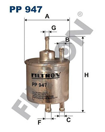 Filtron PP947 Yakıt Filtresi A-Serisi W168 97-04 Vaneo 414 02-04 002.477.65.01