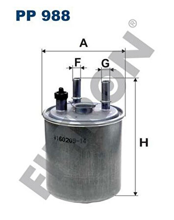 Filtron PP988 Yakıt Filtresi Kango III Twingo 1.5DCI Laguna III 1.5DCI 2.0DCI 08- 8200638748