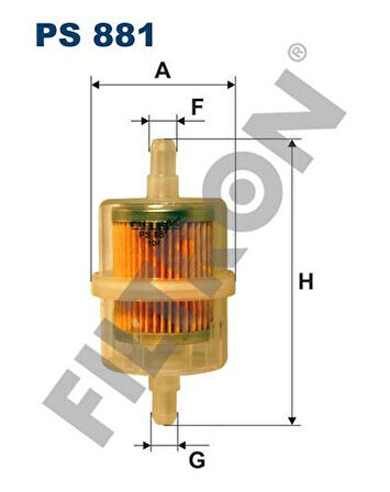Fıltron Ps881 Yakıt Filtresi Mazda 323 II Bd 1.1 54Hp 11 80-10 85