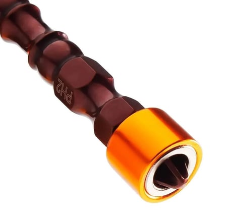(ÇİFT YÖNLÜ) Mıknatıslı Çelik Bits UçMıknatıslı Yıldız Matkap Vidalama Ucu S2 Çeliği PH2*65 MM