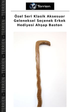 Özel Seri Klasik Aksesuar Geleneksel Seçenek Erkek Hediyesi Ahşap Baston
