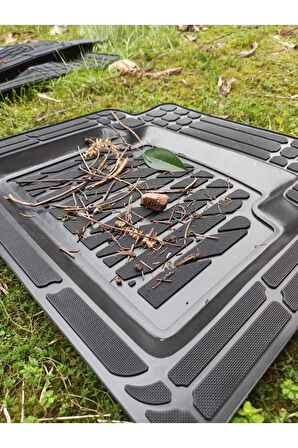 Dacia Sandero 2010 Uyumlu 4d Havuzlu Üniversal Yeni Nesil Paspas Siyah Gold Seri