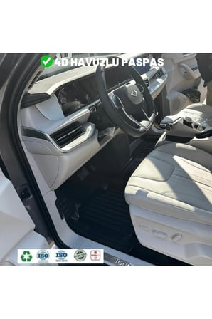Renault Koleos 2021 4d Havuzlu Üniversal Yeni Nesil Paspas Siyah Gold Seri