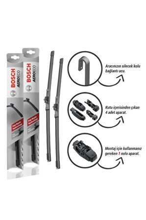 CİTROEN BERLİNGO 2015 SİLECEK TAKIMI BOSCH AERO-ECO SERİSİ