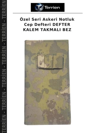 Özel Seri Askeri Notluk Cep Defteri DEFTER KALEM TAKMALI BEZ