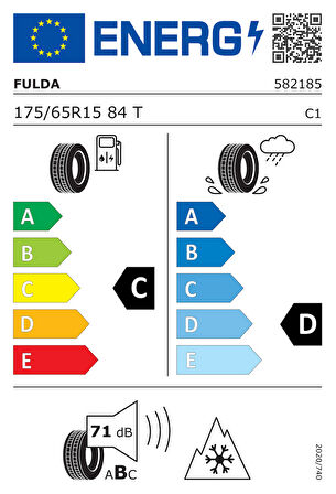 Fulda 175/65R15 84T MultiControl M+S 3PMSF ( Yıl: 2024 )