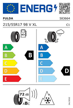 Fulda 215/55R17 98V XL MultiControl M+S 3PMSF ( Yıl: 2025 )