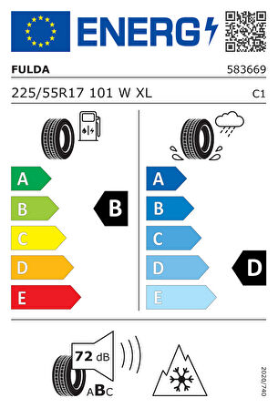 Fulda 225/55 R17 101W Multicontrol Otomobi̇l 4 Mevsi̇m Lastiği ( Yıl: 2025 )