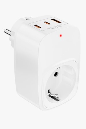 USB Şarj ve Priz Tekli Priz USB ve Type C Şarj Duvar Tipi Priz Çoklayıcı