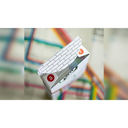 Bicycle Fulton Street Mta White Edition Premium Oyun Kağıdı iskambil Kartları Destesi