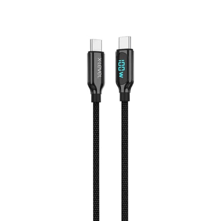 Premium Gösterge Ofis Dosya XCC8406 100W 5A USB-C to USB-C Hasır Şarj Kablosu
