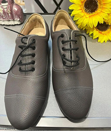GRİ FÜME DERİ ERKEK TANGO VE DANS AYAKKABISI