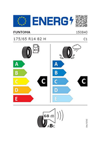 Funtoma 175/65 R14 TL 82H ROADFUN  Yaz Lastiği (Üretim Tarihi:2025)