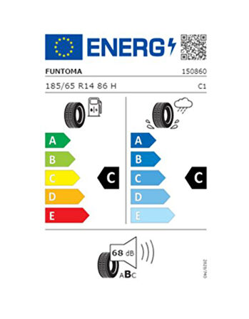 Funtoma 185/65 R14 TL 86H ROADFUN  Yaz Lastiği (Üretim Tarihi:2025)