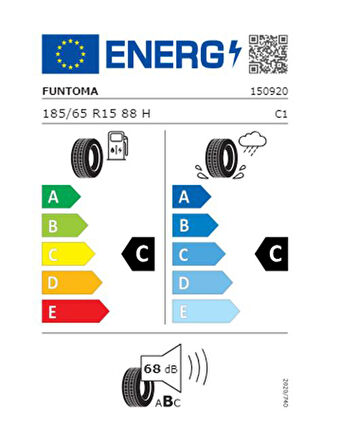Funtoma 185/65 R15 TL 88H ROADFUN Yaz Lastiği (Üretim Tarihi:2025) 