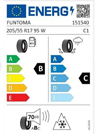 Funtoma 205/55 ZR17 TL 95W REINF. ROADFUN SPORT Yaz Lastiği (Üretim Tarihi:2025) 