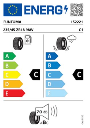 Funtoma 235/45 ZR18 TL  98W REINF. ROADFUN SPORT Yaz Lastiği (Üretim Tarihi:2026)