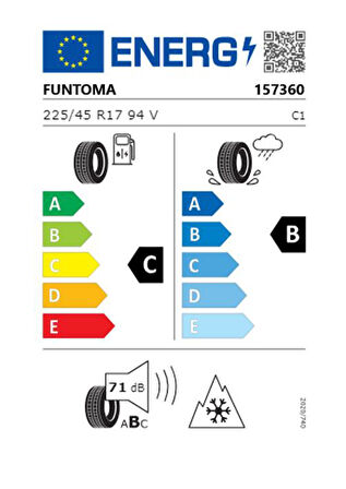 Funtoma 225/45 R17 TL 94V REINF. ROADFUN WINTER Kış Lastiği (Üretim Tarihi:2024) 