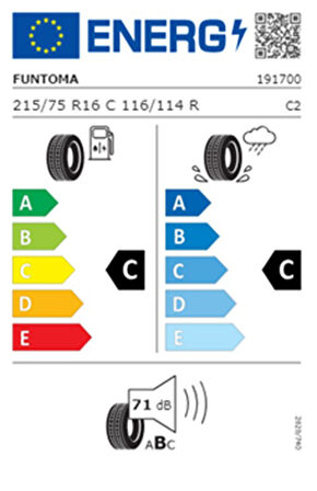 Funtoma 215/75 R16 C TL 116/114R 10PR VANFUN Kamyonet Yaz Lastiği (Üretim Tarihi:2025)